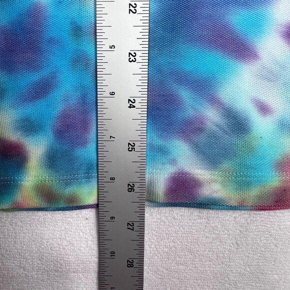 Calvin Klein Tie Dye Polo Shirt Womens LG Short Sleeve 90s - Picture 14 of 15